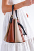 Odate brown, braon ženska torbica, braon torbica u obliku vreće