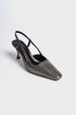 Jane silver, elegantne ženkse sandale sa cirkonima, štikle 8 cm