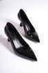 Emma platform black, crne zenske cipele, salonke 7 cm