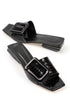 Shay black, crne zenske sandale sa kopcom, potpetica 3cm