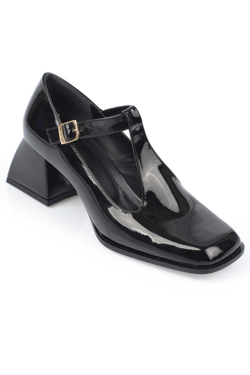 Hope black, crne ženske cipele sa niskom potpeticom, 6 cm