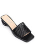 Zola black, crne zenske sandale sa stiklom, potpetica 5cm