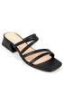 Vida black, crne zenske sandale sa niskom stiklom, potpetica 4cm
