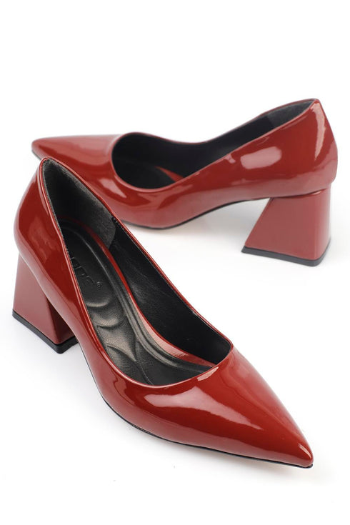 Ella bordo, bordo cipele sa srednjom potpeticom, štikle 6 cm