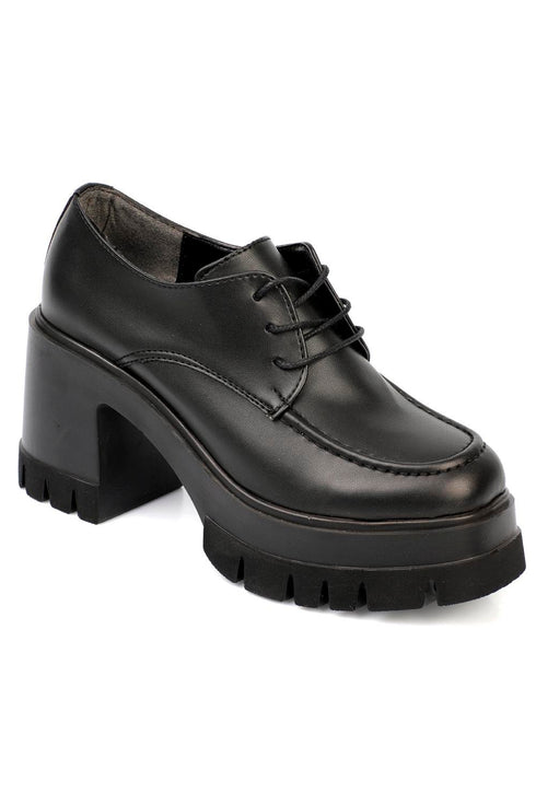 Skye lacquered black, lakovane crne zenske cipele, potpetica 9cm