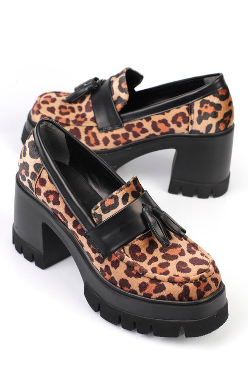 Opal leopard, leopard zenske cipele, potpetica 9cm