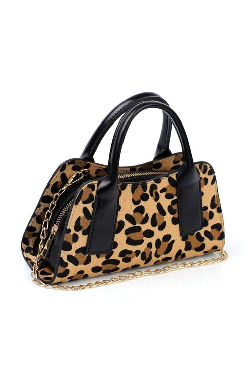 Kate leopard black, crna zenska tasna, crna torbica