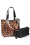 Bristol leopard, zenska tasna i neseser, velika zenska torba sa neseserom