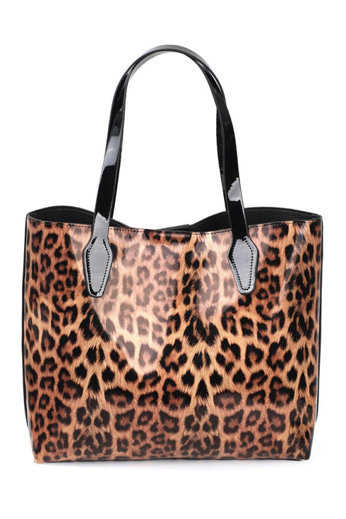 Bristol leopard, zenska tasna i neseser, velika zenska torba sa neseserom