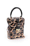 Rome leopard, zenska torbica sa leopard printom, leopard lakovana tasna