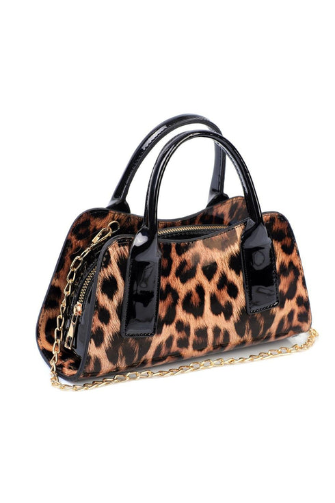 Kate leopard black, crna zenska tasna, crna torbica