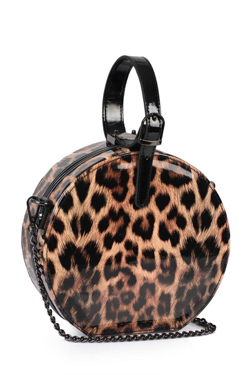 Oslo leopard, okrugla torbica, leopard ženska torbica