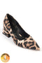 Ella leopard, leopard ženske cipele sa srednjom potpeticom, štikle 6 cm