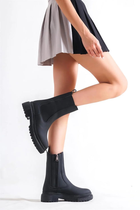 Elastic boots black, crne elastične čizme, ženske čizme