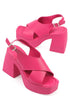 Desi fuchsia, pink sandale sa platformom, platforma 10.5 cm