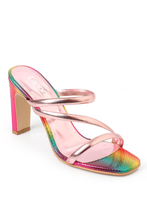 Anya rainbow, sarene zenske sandale sa visokom potpeticom, potpetica 10cm
