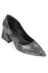 Ella snake Anthracite Grey, tamno sive zenske cipele sa srednjom potpeticom, stikle 6 cm