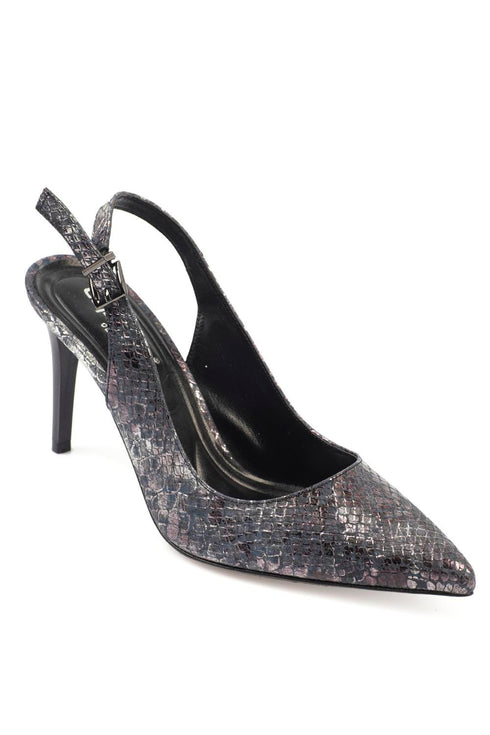 Thea snake anthracite grey, tamno sive zenske cipele sa visokom stiklom, stikle 10 cm