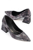 Ella snake Anthracite Grey, tamno sive zenske cipele sa srednjom potpeticom, stikle 6 cm