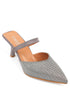 Lara croco grey, sive zenske sandale sa srednjom stiklom, potpetica 7cm