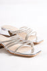 Hana silver, srebrne zenske sandale sa niskom potpeticom, potpetica 4cm