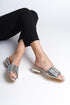 Shay phyton silver, srebrne zenske sandale sa kopcom, potpetica 3cm