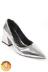 Ella glam silver, srebrne ženske cipele sa srednjom potpeticom, štikle 6 cm