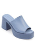 Bari blue, plave sandale sa platrofmom, platforma 8 cm