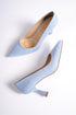 Emma light blue denim, svetlo plave zenske cipele, salonke 7 cm