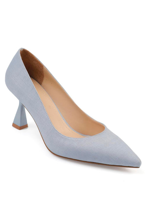 Emma light blue denim, svetlo plave zenske cipele, salonke 7 cm