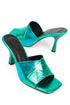 Macy turquoise, tirkizno plave zenske sandale sa srednjom stiklom, potpetica 9cm