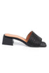 Lola black, crne zenske sandale sa niskom potpeticom, potpetica 4.5cm
