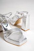 Ankle silver, srebrne ženske sandale sa platofmom, potpetica 11 cm