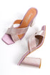 Abby rose, roze zenske sandale sa visokom potpeticom, potpetica 10cm