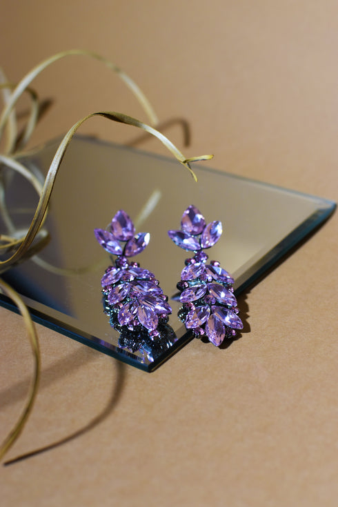 Purple diamond, ljubičaste minđuše