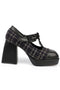 Talia black, crne cipele sa platformom, 9,5 cm