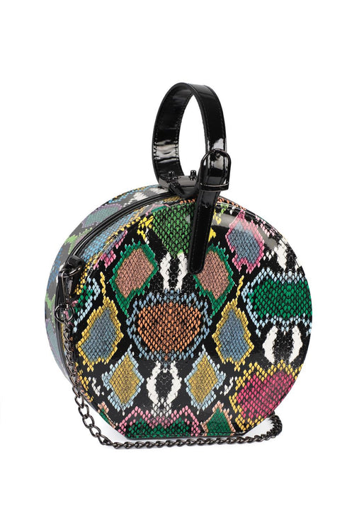 Oslo multicolored, šarena okrugla torbica, šarena ženska torbica